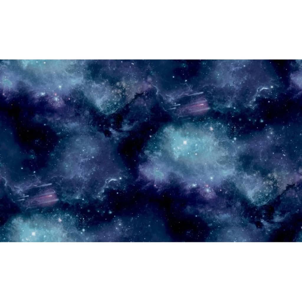 Good Vibes Wallpaper Galaxy with Stars Black and Purple - OLBRIT