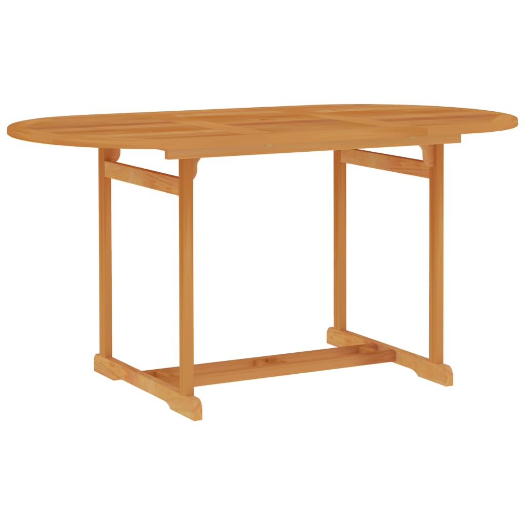 5 Piece Garden Dining Set Solid Teak Wood - OLBRIT