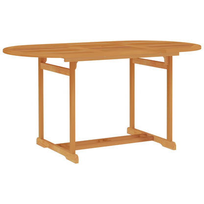 5 Piece Garden Dining Set Solid Teak Wood - OLBRIT