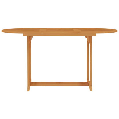 5 Piece Garden Dining Set Solid Teak Wood - OLBRIT
