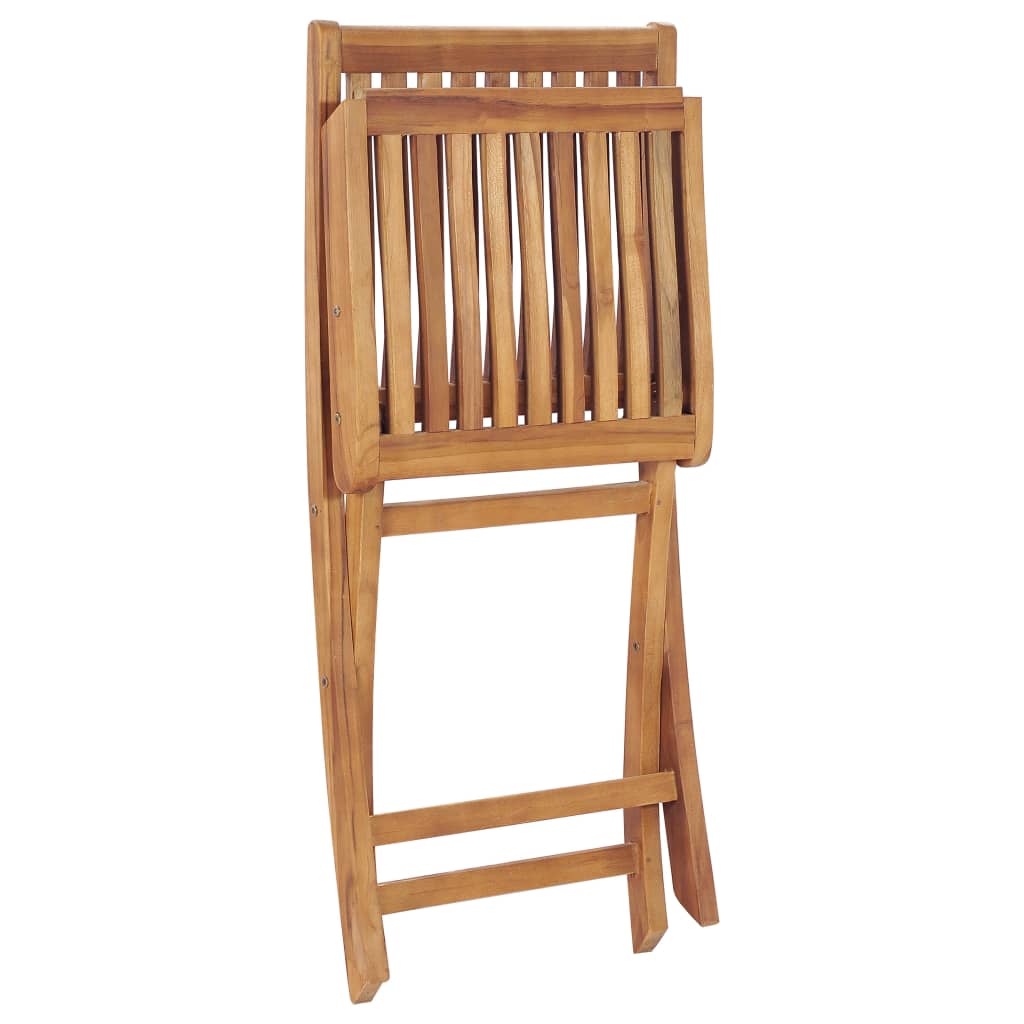 5 Piece Garden Dining Set Solid Teak Wood - OLBRIT