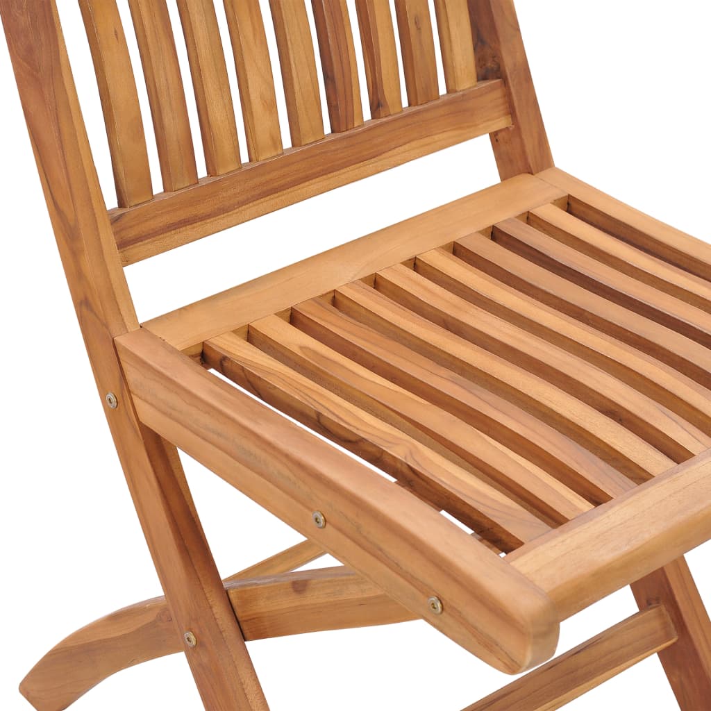 5 Piece Garden Dining Set Solid Teak Wood - OLBRIT