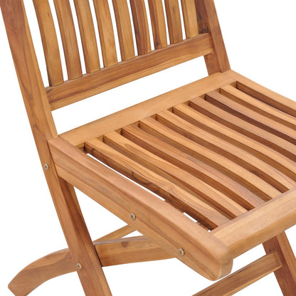 5 Piece Garden Dining Set Solid Teak Wood - OLBRIT