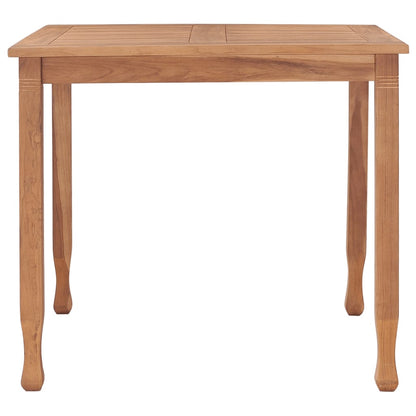5 Piece Garden Dining Set Solid Teak Wood - OLBRIT