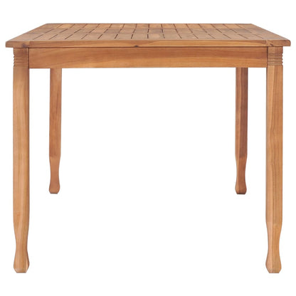 5 Piece Garden Dining Set Solid Teak Wood - OLBRIT