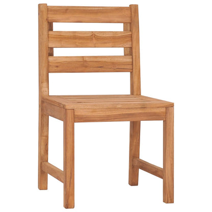 5 Piece Garden Dining Set Solid Wood Teak - OLBRIT