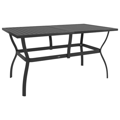 5 Piece Garden Dining Set Textilene and Steel - OLBRIT