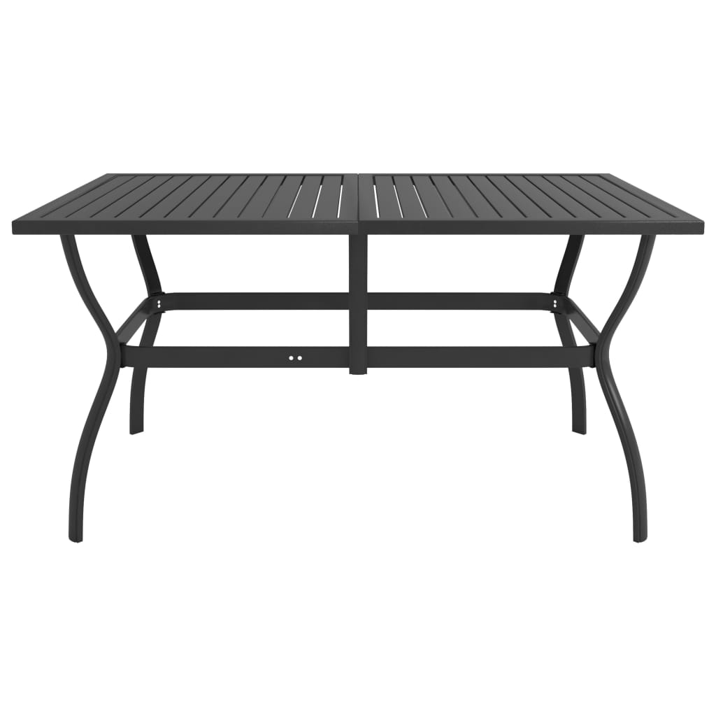 5 Piece Garden Dining Set Textilene and Steel - OLBRIT