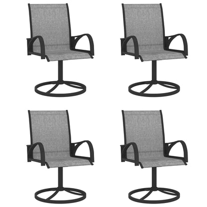 5 Piece Garden Dining Set Textilene and Steel - OLBRIT