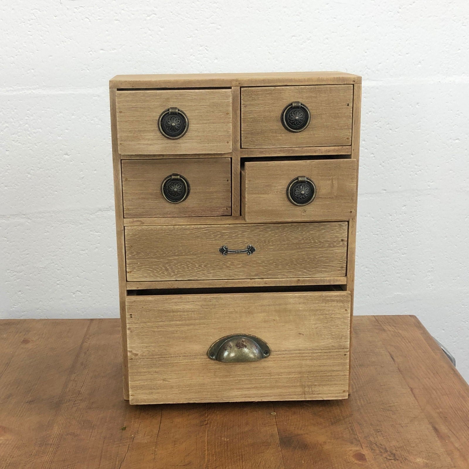 6 Drawer Storage Cabinet Trinket Drawers - OLBRIT
