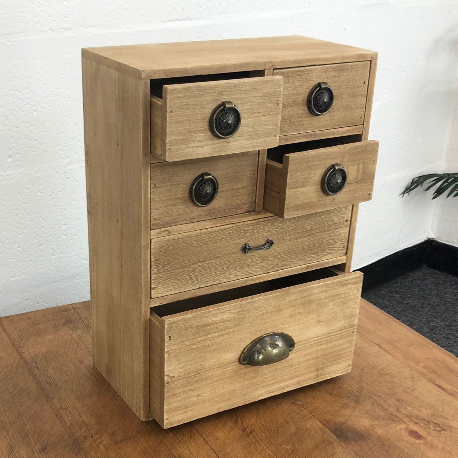 6 Drawer Storage Cabinet Trinket Drawers - OLBRIT