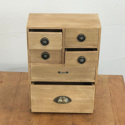 6 Drawer Storage Cabinet Trinket Drawers - OLBRIT