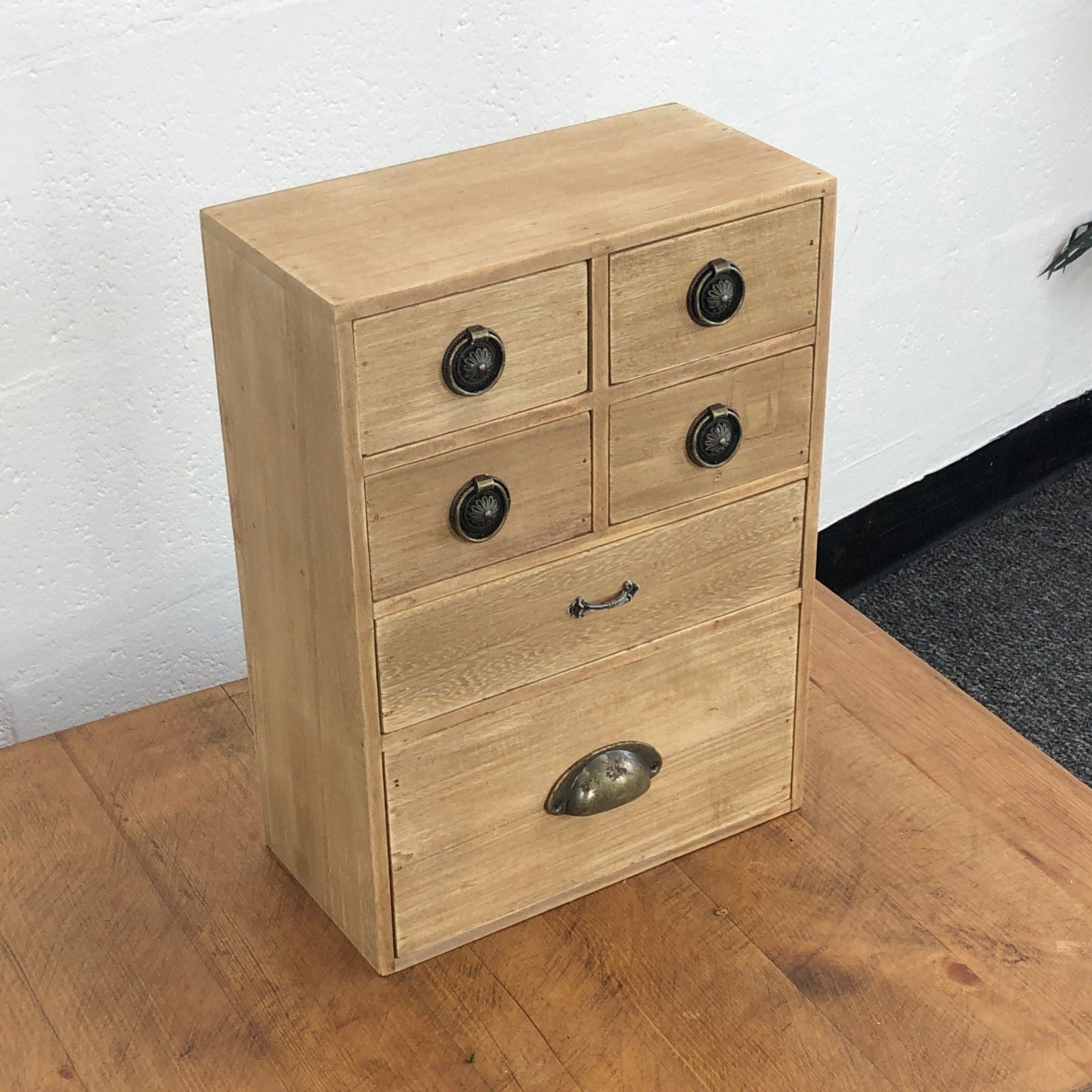 6 Drawer Storage Cabinet Trinket Drawers - OLBRIT