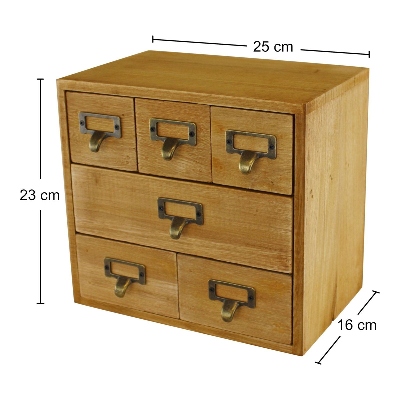 6 Drawer Storage Unit Trinket Box - OLBRIT