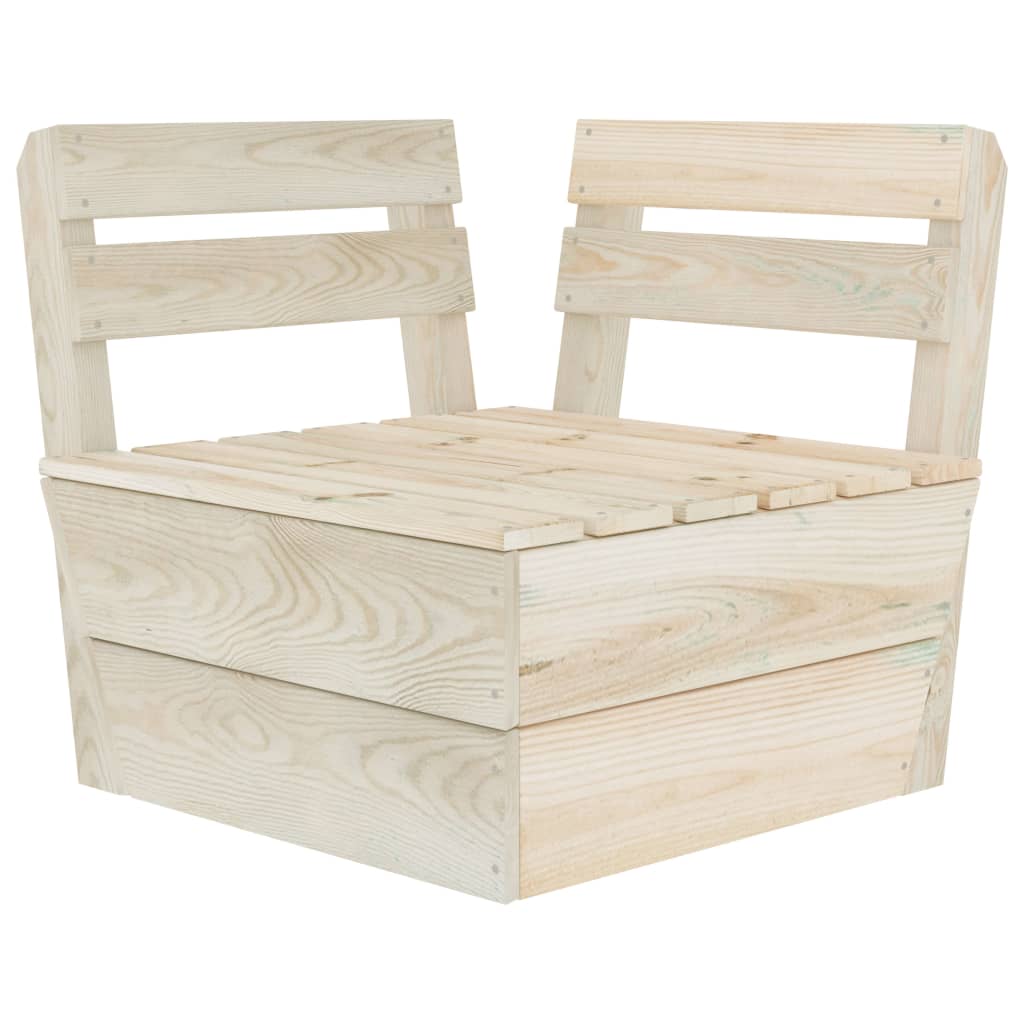6 Piece Garden Pallet Lounge Set Impregnated Spruce Wood - OLBRIT