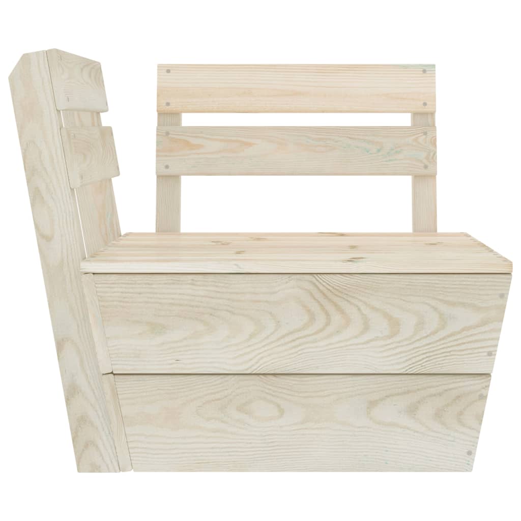 6 Piece Garden Pallet Lounge Set Impregnated Spruce Wood - OLBRIT