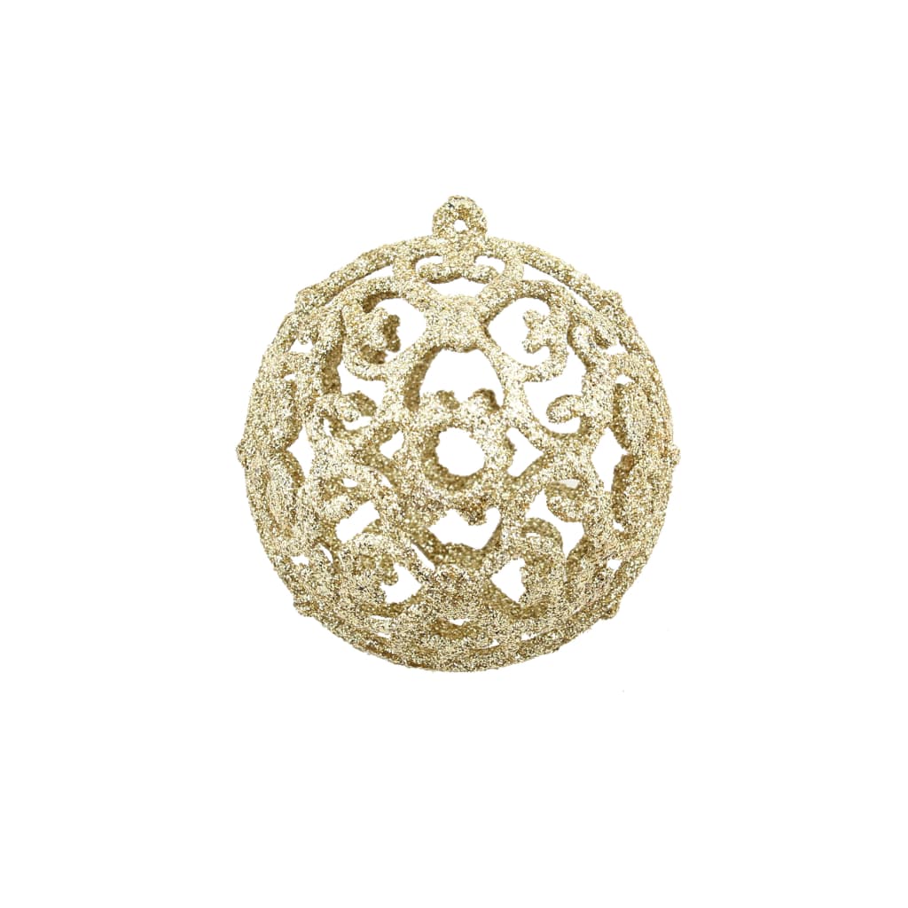 100 Piece Christmas Ball Set 3/4/6 cm Gold - OLBRIT