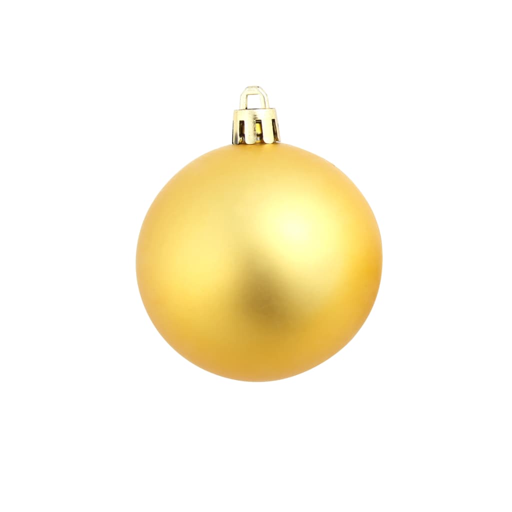 100 Piece Christmas Ball Set 3/4/6 cm Gold - OLBRIT
