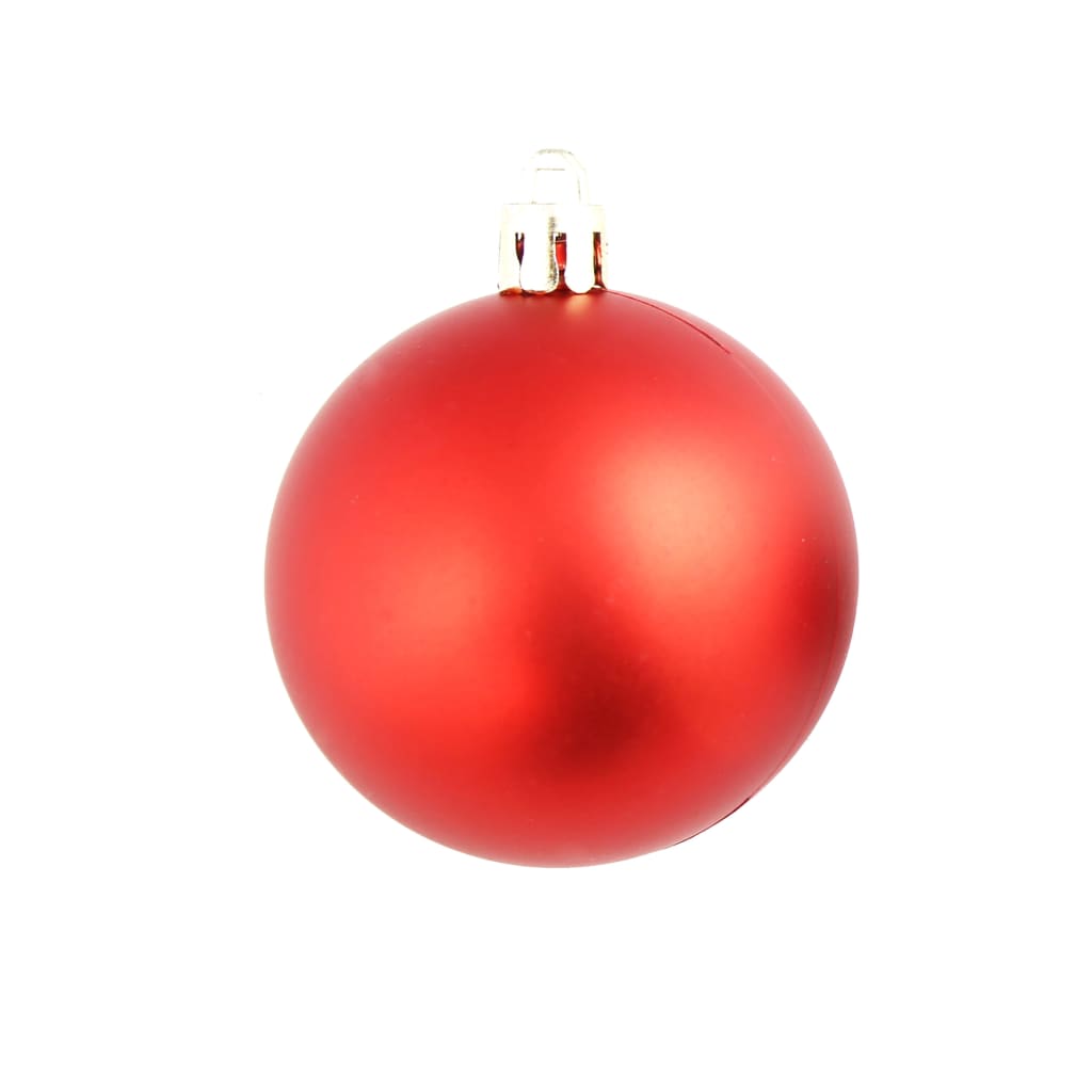 100 Piece Christmas Ball Set 3/4/6 cm Red - OLBRIT