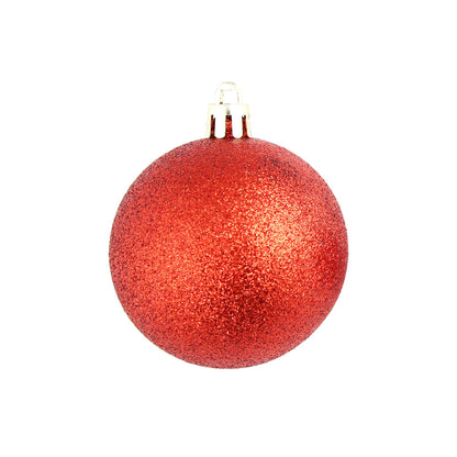 100 Piece Christmas Ball Set 3/4/6 cm Red - OLBRIT