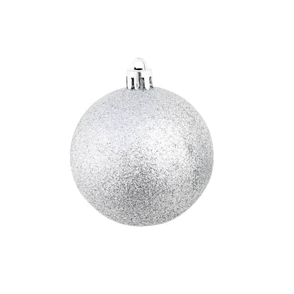 100 Piece Christmas Ball Set 3/4/6 cm Silver - OLBRIT