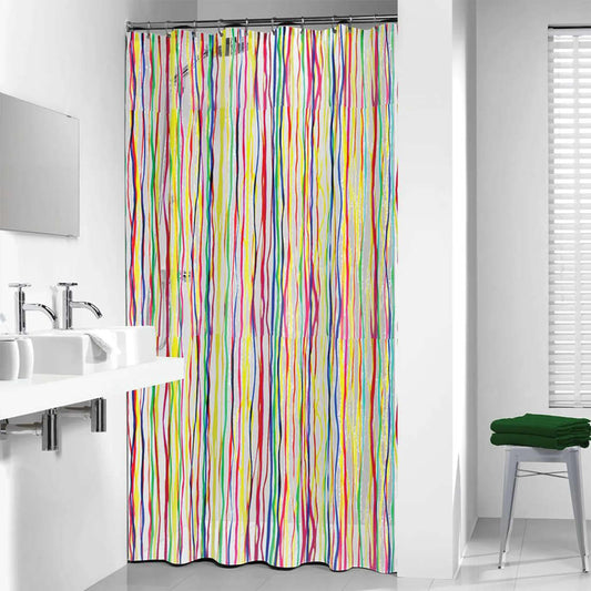 Shower Curtain Rigato 180x200 cm Multicolour - OLBRIT