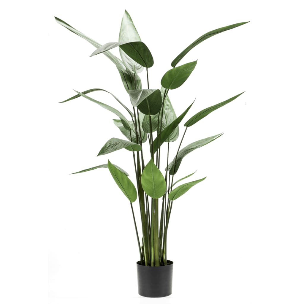 Artificial Heliconia Plant Green 125 cm - OLBRIT