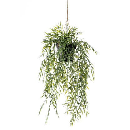 Artificial Bamboo Hanging Bush in Pot 50 cm - OLBRIT