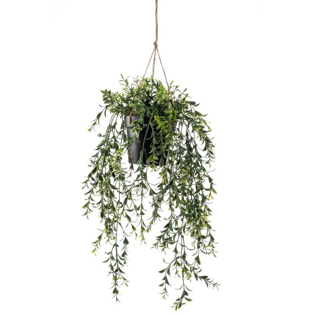 Artificial Boxwood Hanging Bush in Pot 50 cm - OLBRIT