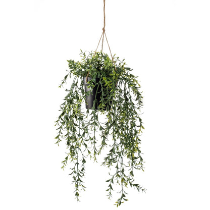 Artificial Boxwood Hanging Bush in Pot 50 cm - OLBRIT