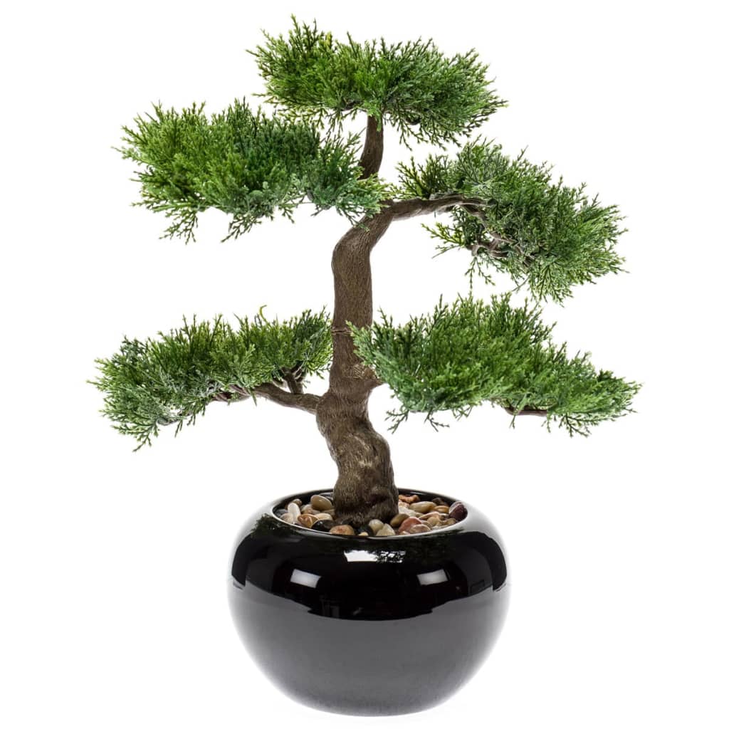 Artificial Cedar Bonsai Green 34 cm - OLBRIT