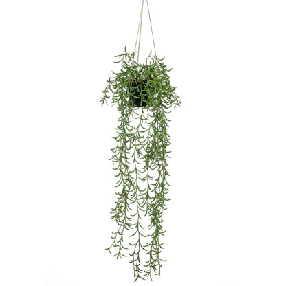 Artificial Senecio Hanging Bush in Pot 70 cm - OLBRIT