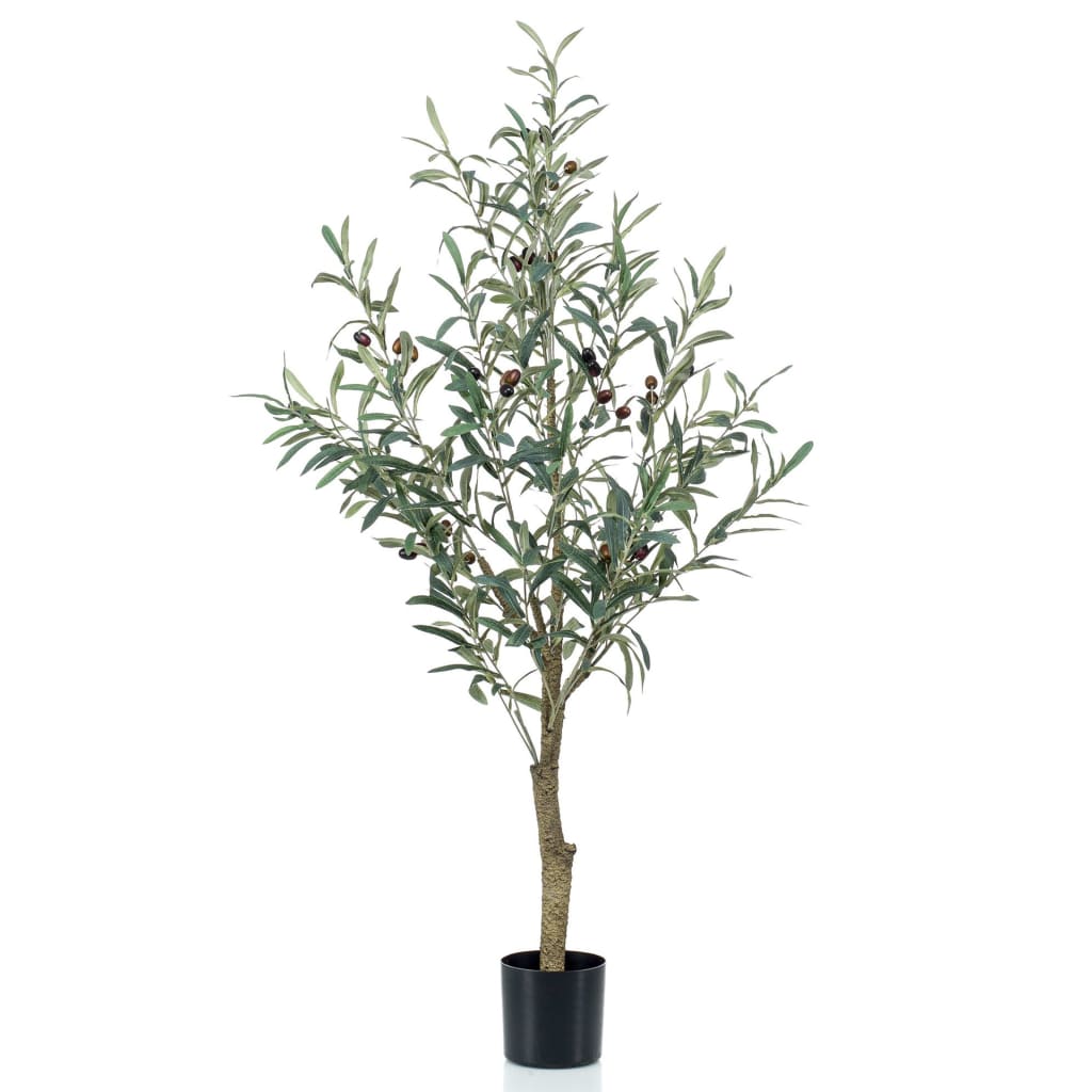 Artificial Olive Tree 115 cm in Plastic Pot - OLBRIT