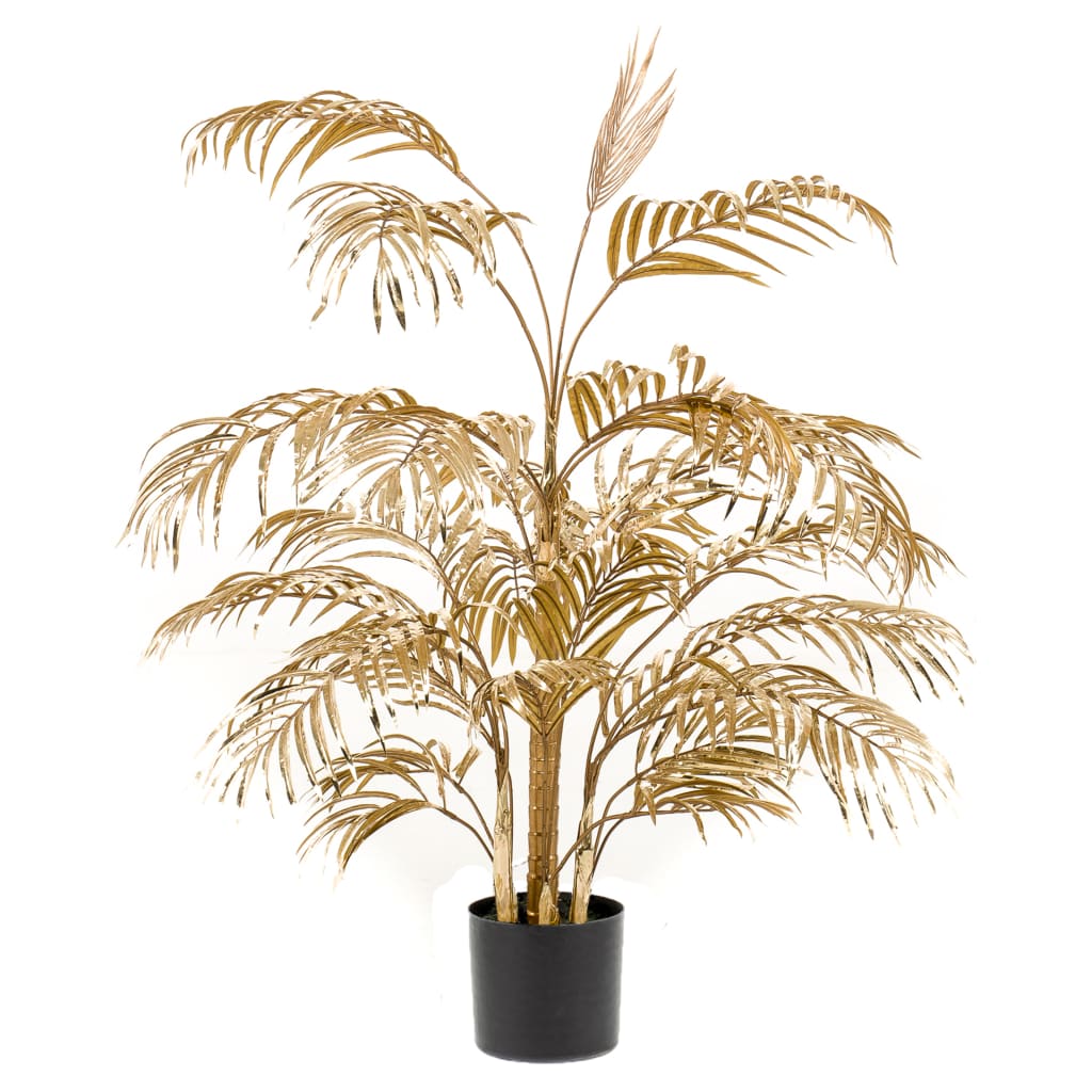 Artificial Areca Palm Tree 105 cm Gold - OLBRIT