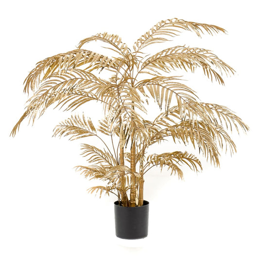 Artificial Areca Palm Tree 145 cm Gold - OLBRIT