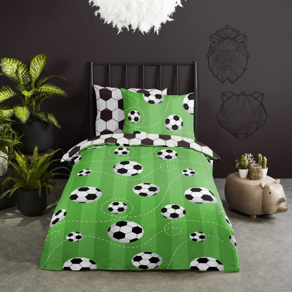 Kids Duvet Cover Soccer 140x200/220 cm - OLBRIT
