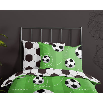 Kids Duvet Cover Soccer 140x200/220 cm - OLBRIT