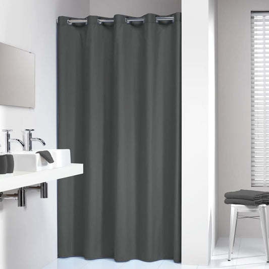 Shower Curtain Coloris 180x200 cm Grey - OLBRIT