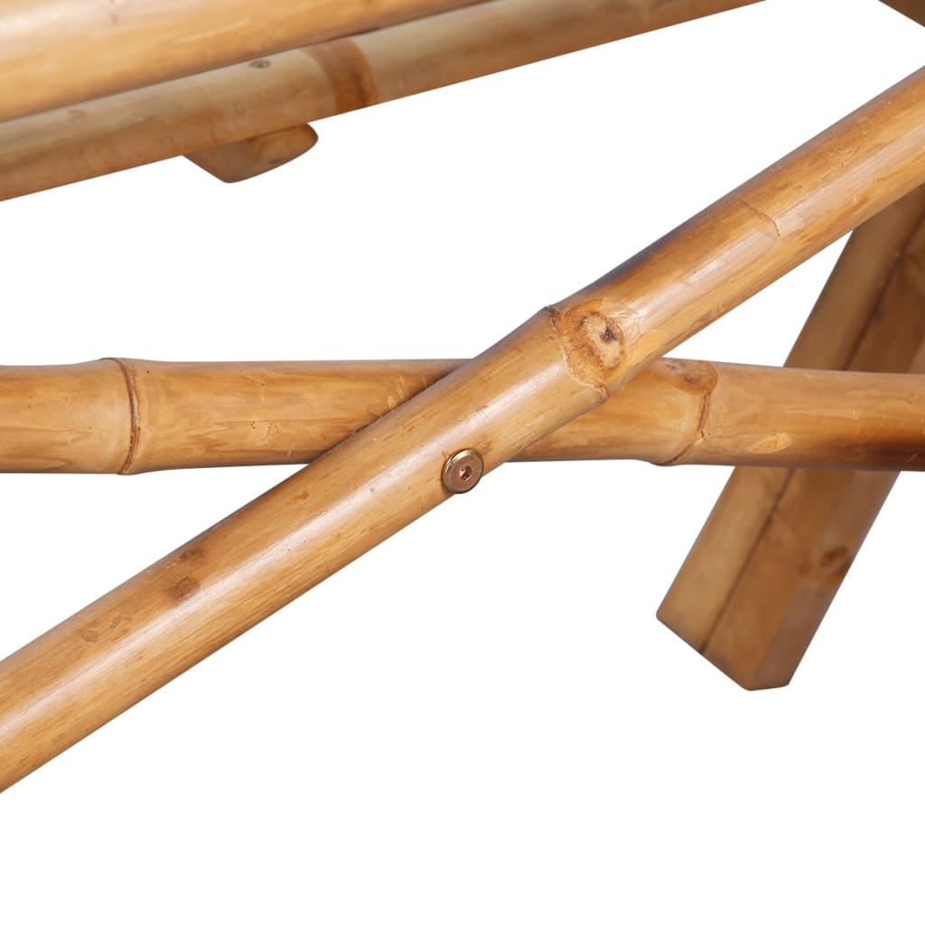Bamboo Picnic Table 120x120x78 cm - OLBRIT