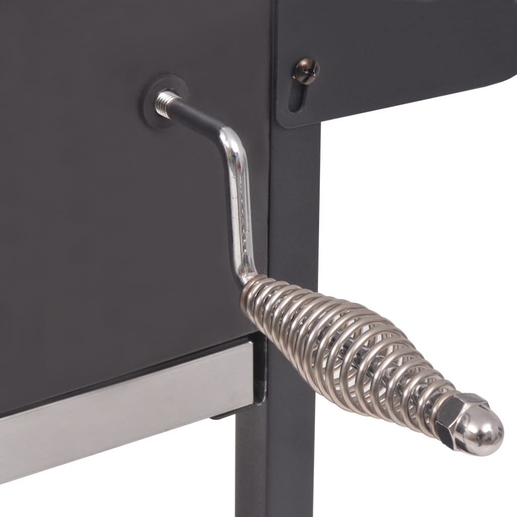 BBQ Charcoal Smoker with Bottom Shelf Black - OLBRIT