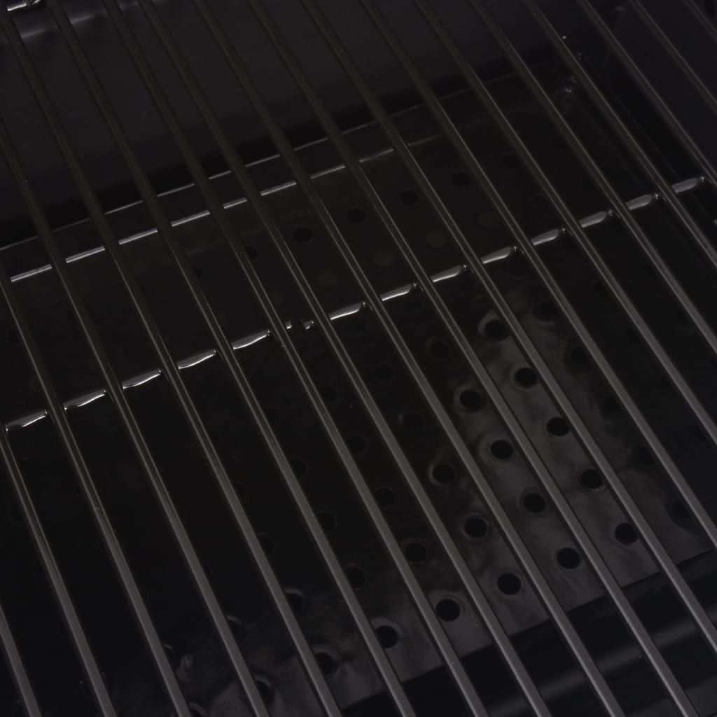 BBQ Charcoal Smoker with Bottom Shelf Black - OLBRIT