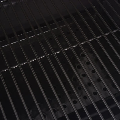 BBQ Charcoal Smoker with Bottom Shelf Black - OLBRIT