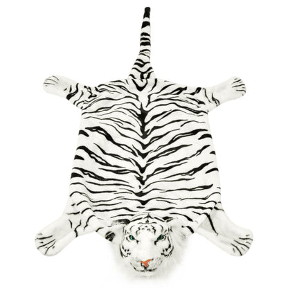 Tiger Carpet Plush 144 cm White - OLBRIT