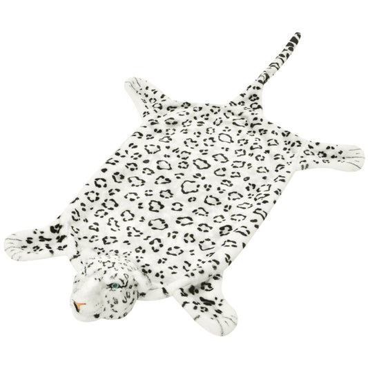 Leopard Carpet Plush 139 cm White - OLBRIT