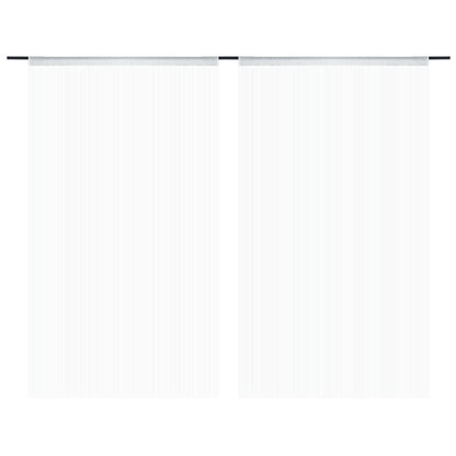 String Curtains 2 pcs 140x250 cm White - OLBRIT