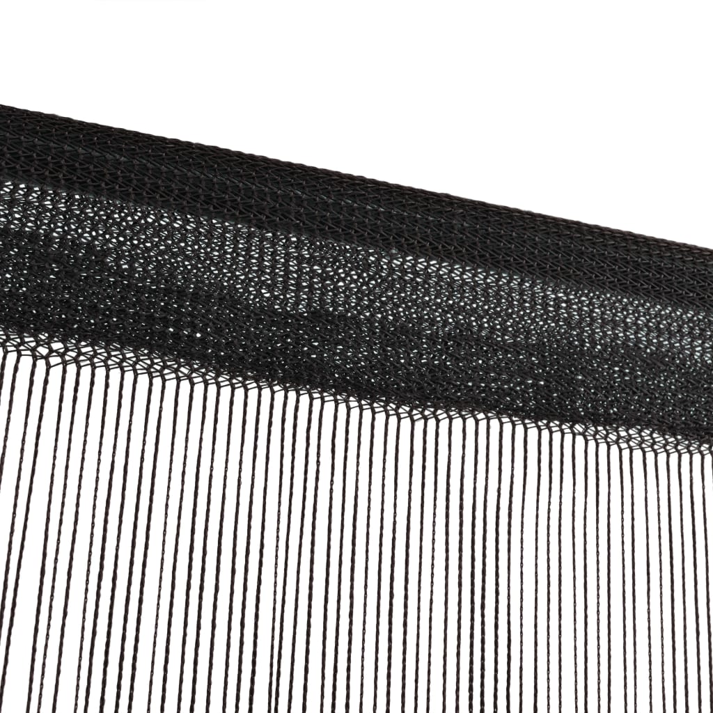 String Curtains 2 pcs 100x250 cm Black - OLBRIT