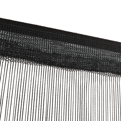 String Curtains 2 pcs 100x250 cm Black - OLBRIT