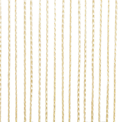 String Curtains 2 pcs 100x250 cm Cream - OLBRIT