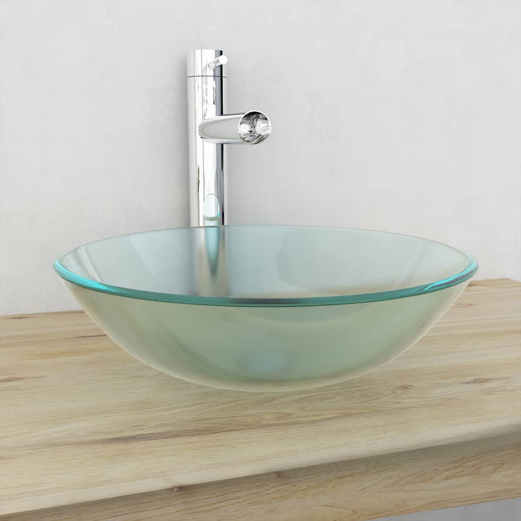 Basin Tempered Glass 42 cm Frosted - OLBRIT