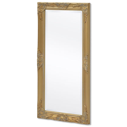 Wall Mirror Baroque Style 100x50 cm Gold - OLBRIT